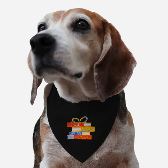All I Want For Christmas Is Books-dog adjustable pet collar-zawitees