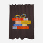 All I Want For Christmas Is Books-none polyester shower curtain-zawitees