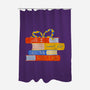 All I Want For Christmas Is Books-none polyester shower curtain-zawitees