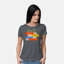 All I Want For Christmas Is Books-womens basic tee-zawitees