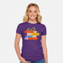 All I Want For Christmas Is Books-womens fitted tee-zawitees