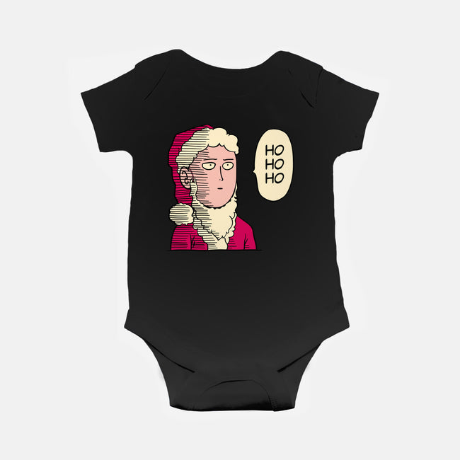 One Punch Santa-baby basic onesie-teesgeex