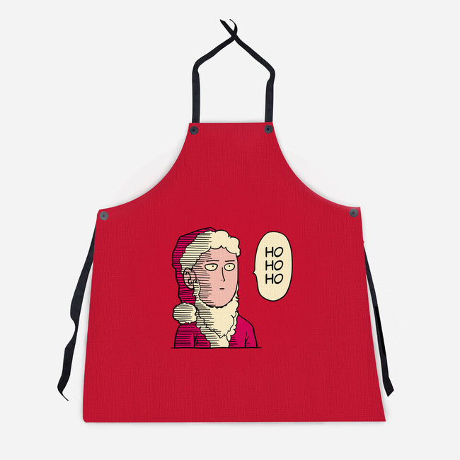 One Punch Santa-unisex kitchen apron-teesgeex