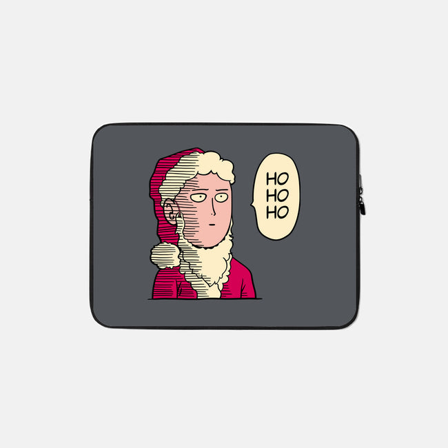 One Punch Santa-none zippered laptop sleeve-teesgeex