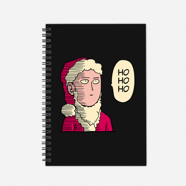 One Punch Santa-none dot grid notebook-teesgeex