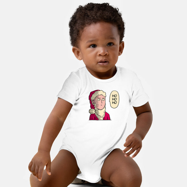 One Punch Santa-baby basic onesie-teesgeex