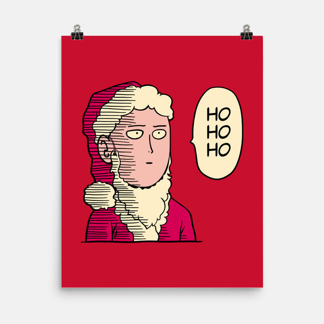 One Punch Santa-none matte poster-teesgeex