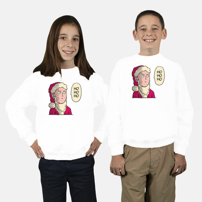 One Punch Santa-youth crew neck sweatshirt-teesgeex