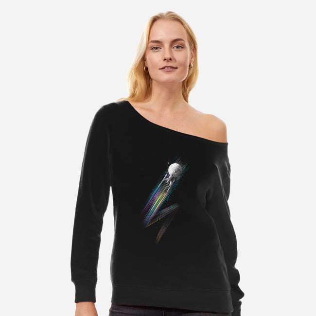 Warp Speeds-womens off shoulder sweatshirt-kharmazero