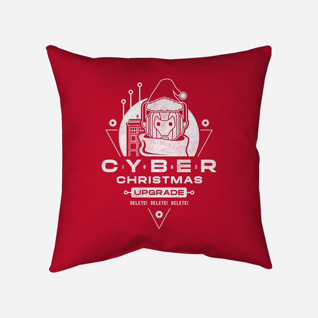 Christmas Upgrade-none removable cover w insert throw pillow-Logozaste