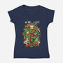 The Fantastic Brothers-womens v-neck tee-Guilherme magno de oliveira