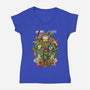 The Fantastic Brothers-womens v-neck tee-Guilherme magno de oliveira