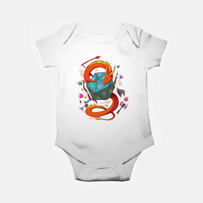 RPG Dragon-baby basic onesie-jacnicolauart