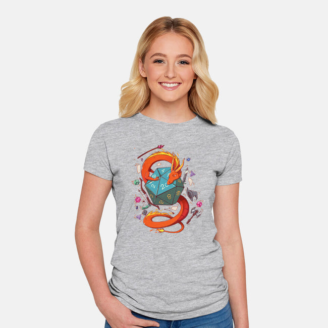 RPG Dragon-womens fitted tee-jacnicolauart