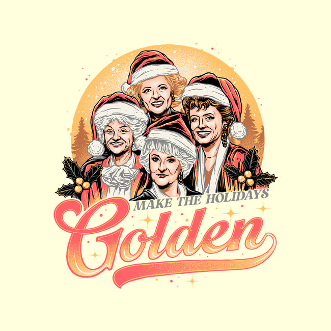 Golden Holidays-none drawstring bag-momma_gorilla