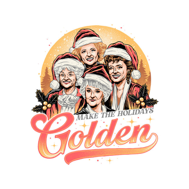 Golden Holidays-womens off shoulder tee-momma_gorilla