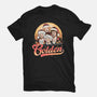 Golden Holidays-womens basic tee-momma_gorilla