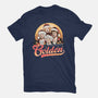 Golden Holidays-womens fitted tee-momma_gorilla