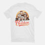 Golden Holidays-womens basic tee-momma_gorilla