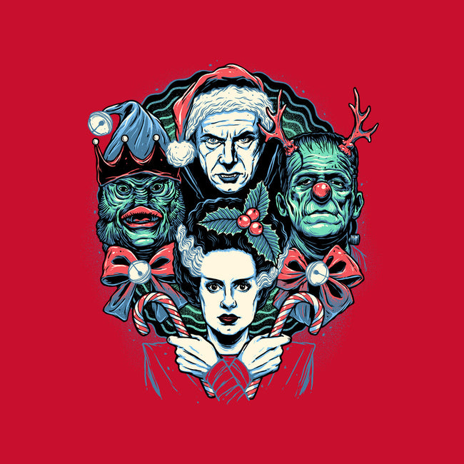 Christmas Monsters-unisex basic tee-momma_gorilla