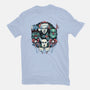 Christmas Monsters-womens fitted tee-momma_gorilla