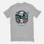Christmas Monsters-womens fitted tee-momma_gorilla