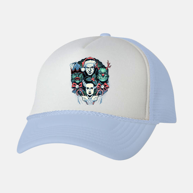 Christmas Monsters-unisex trucker hat-momma_gorilla