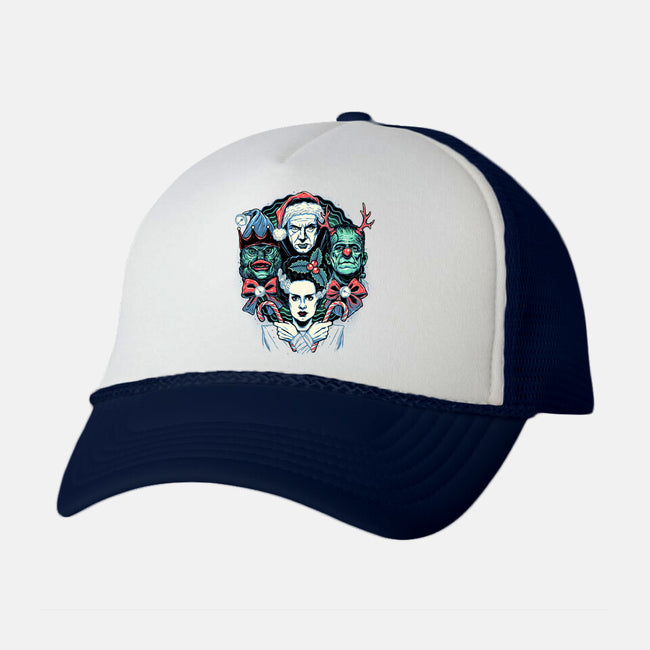 Christmas Monsters-unisex trucker hat-momma_gorilla