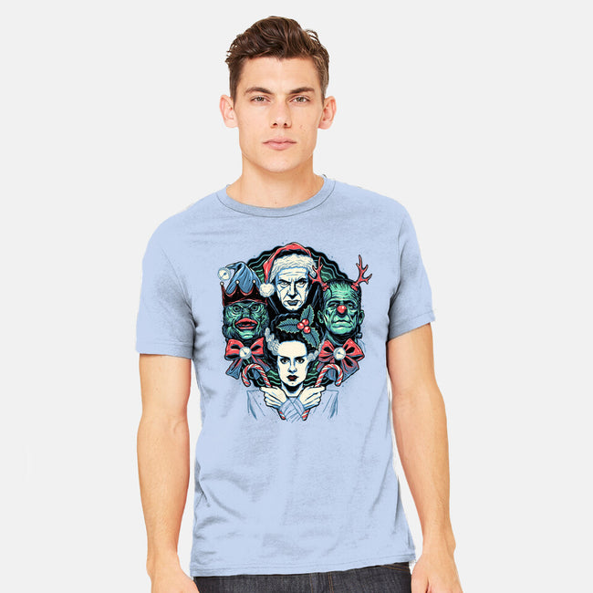 Christmas Monsters-mens heavyweight tee-momma_gorilla