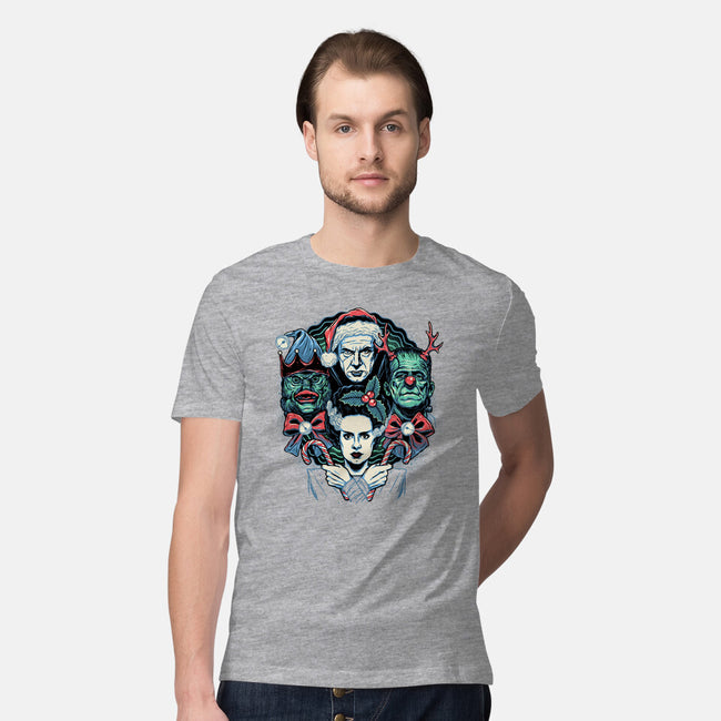 Christmas Monsters-mens premium tee-momma_gorilla