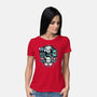 Christmas Monsters-womens basic tee-momma_gorilla