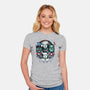 Christmas Monsters-womens fitted tee-momma_gorilla
