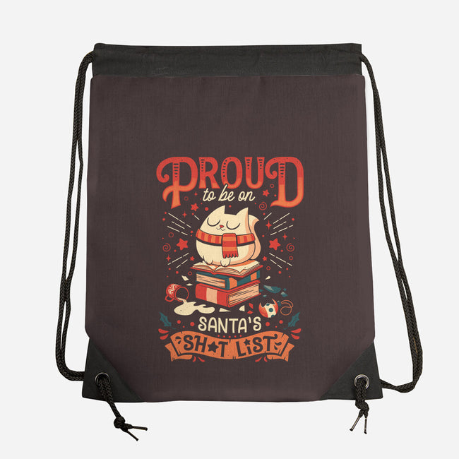 Proud Naughty Cat-none drawstring bag-Snouleaf