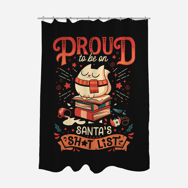 Proud Naughty Cat-none polyester shower curtain-Snouleaf