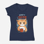 My Morning-womens v-neck tee-IKILO