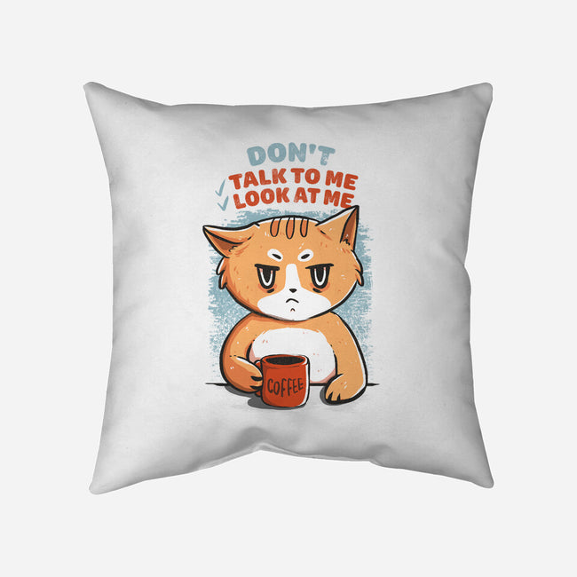 My Morning-none removable cover throw pillow-IKILO