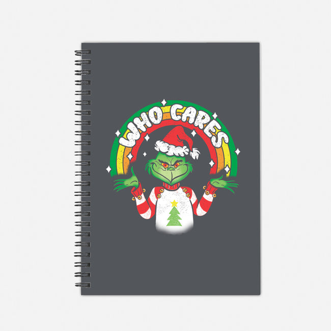 Who Cares-none dot grid notebook-turborat14