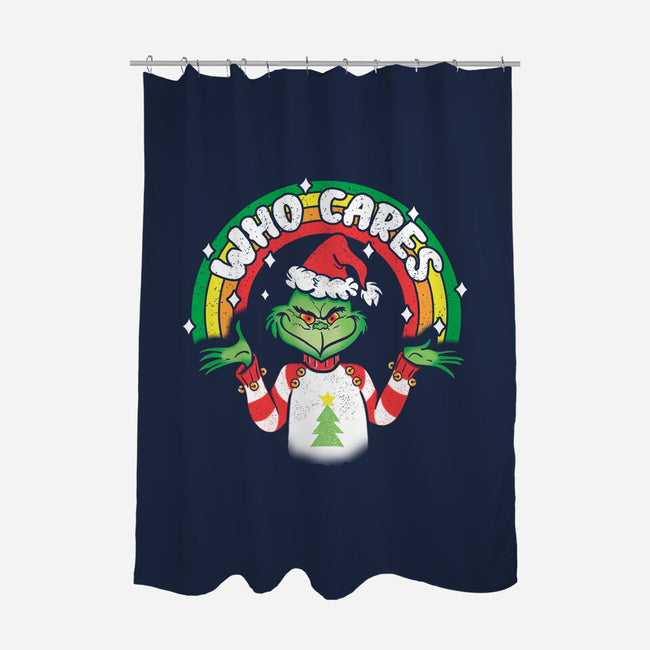 Who Cares-none polyester shower curtain-turborat14
