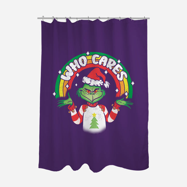 Who Cares-none polyester shower curtain-turborat14