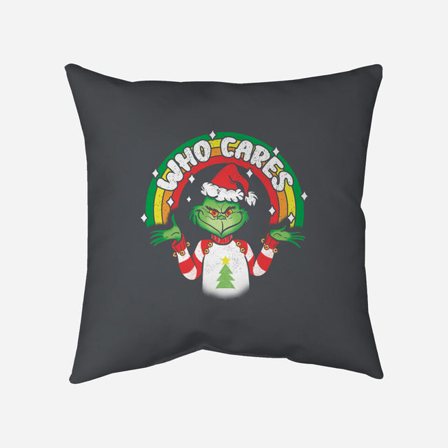 Who Cares-none removable cover w insert throw pillow-turborat14