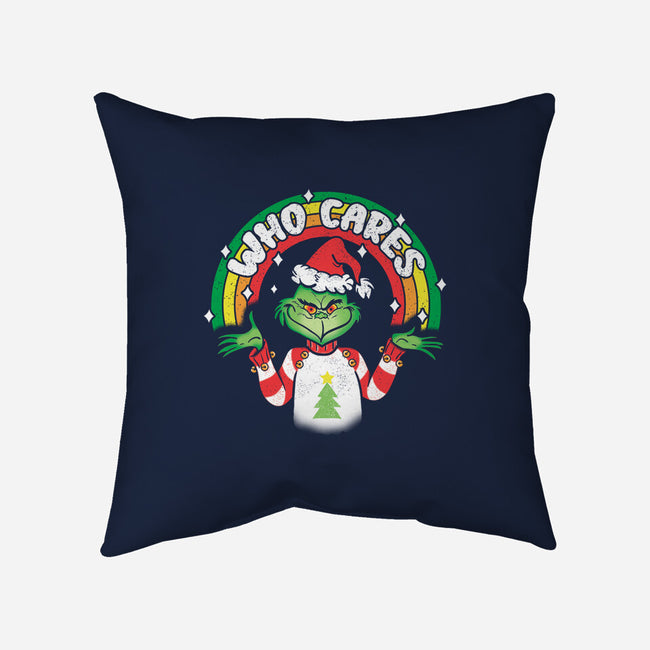 Who Cares-none removable cover w insert throw pillow-turborat14