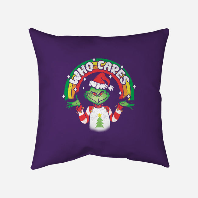 Who Cares-none removable cover w insert throw pillow-turborat14