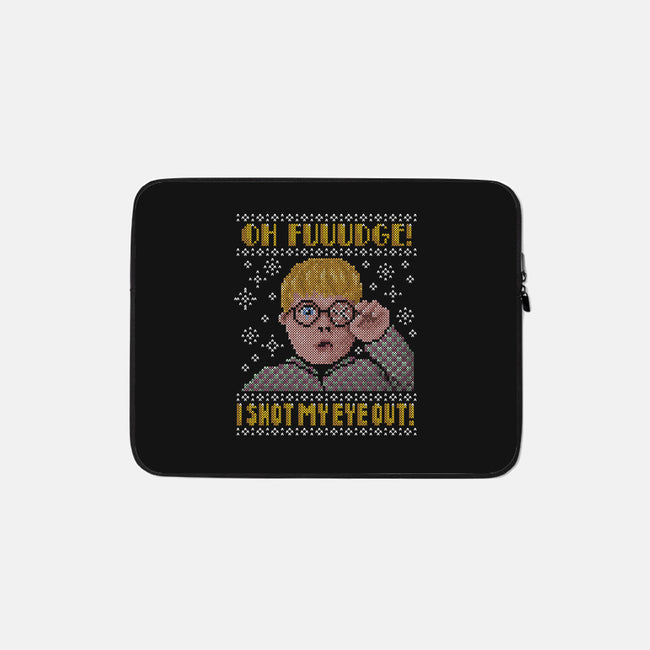 Oh Fuuudge!-none zippered laptop sleeve-kg07