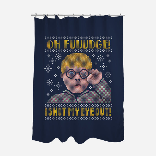 Oh Fuuudge!-none polyester shower curtain-kg07