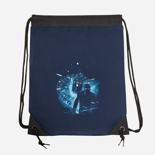 Running After Gallifrey-none drawstring bag-kharmazero