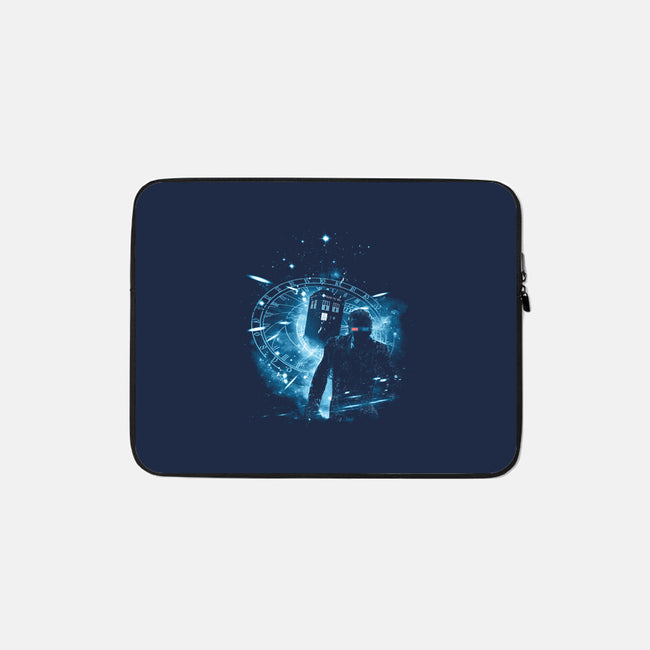 Running After Gallifrey-none zippered laptop sleeve-kharmazero