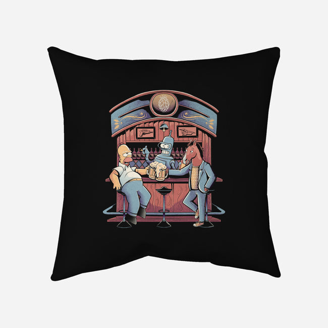 Happy Hour-none removable cover w insert throw pillow-Arigatees