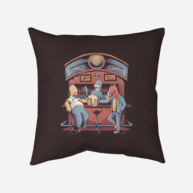 Happy Hour-none removable cover w insert throw pillow-Arigatees