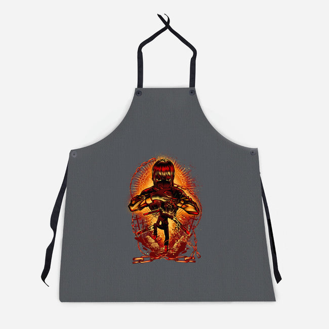 Public Devil Hunters-unisex kitchen apron-hypertwenty