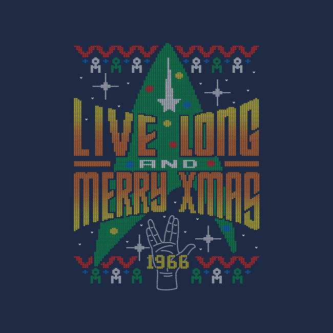 Live Long And Merry Xmas-none polyester shower curtain-Getsousa!